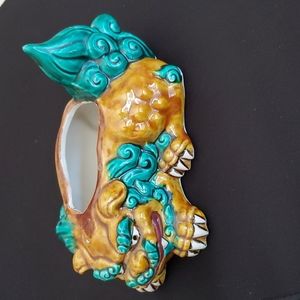 Vintage Kutani porcelain Foo Dog Planter